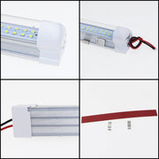 2 PCS ZS-3332 12-85V Barra luminosa per cabina con luce a cupola per camper 72 LED ad alta luminosità, ZS-3332