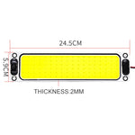 2 pezzi ZS-3343 DC12-24V ad alta luminosità 108 COB perline lampada cupola auto barra luminosa cabina, ZS-3343