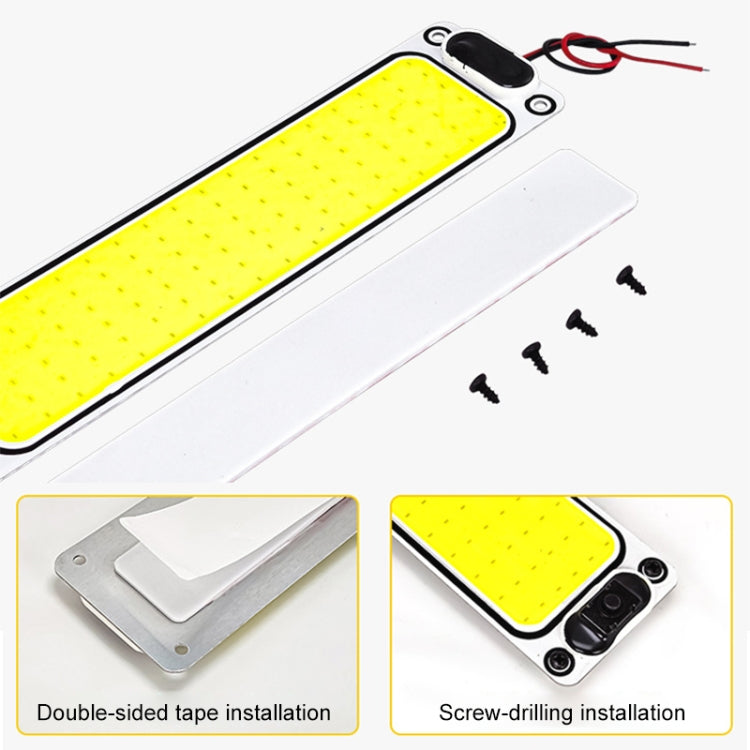 2 pezzi ZS-3343 DC12-24V ad alta luminosità 108 COB perline lampada cupola auto barra luminosa cabina, ZS-3343