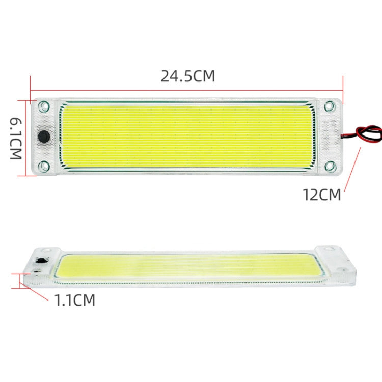 2 pezzi ZS-3346 DC24V ad alta luminosità 105 COB perline lampada cupola auto barra luminosa cabina, ZS-3346