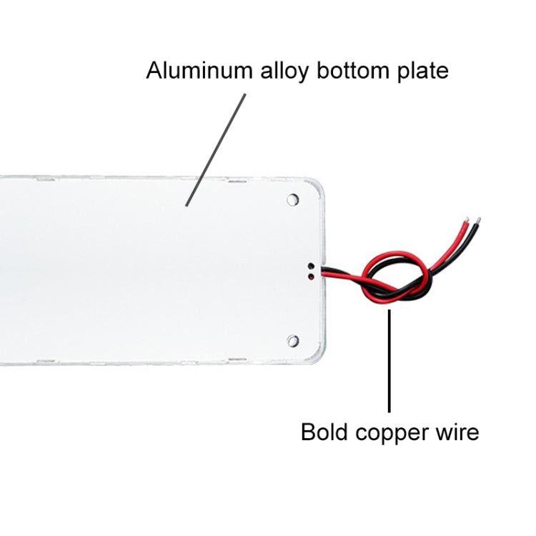 2 pezzi ZS-3346 DC24V ad alta luminosità 105 COB perline lampada cupola auto barra luminosa cabina, ZS-3346