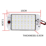 2 pezzi ZS-3350 DC12-85V 48 LED ad alta luminosità perline lampada cupola per auto barra luminosa per cabina, ZS-3350