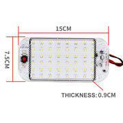 2 pezzi ZS-3350 DC12-85V 48 LED ad alta luminosità perline lampada cupola per auto barra luminosa per cabina, ZS-3350