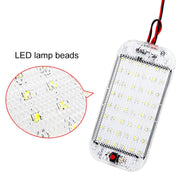 2 pezzi ZS-3350 DC12-85V 48 LED ad alta luminosità perline lampada cupola per auto barra luminosa per cabina, ZS-3350