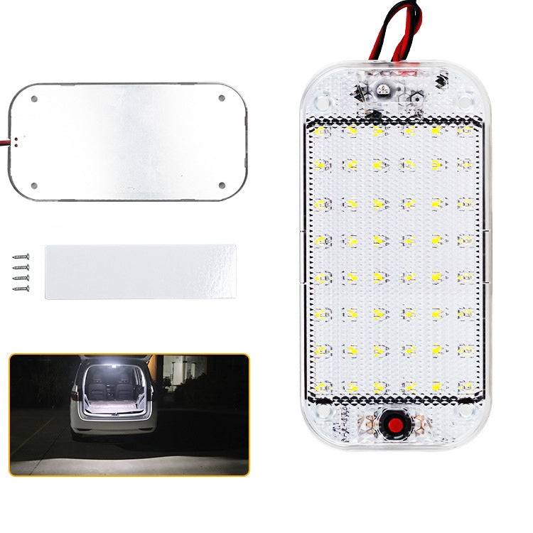 2 pezzi ZS-3350 DC12-85V 48 LED ad alta luminosità perline lampada cupola per auto barra luminosa per cabina, ZS-3350