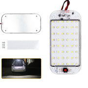 2 pezzi ZS-3350 DC12-85V 48 LED ad alta luminosità perline lampada cupola per auto barra luminosa per cabina, ZS-3350