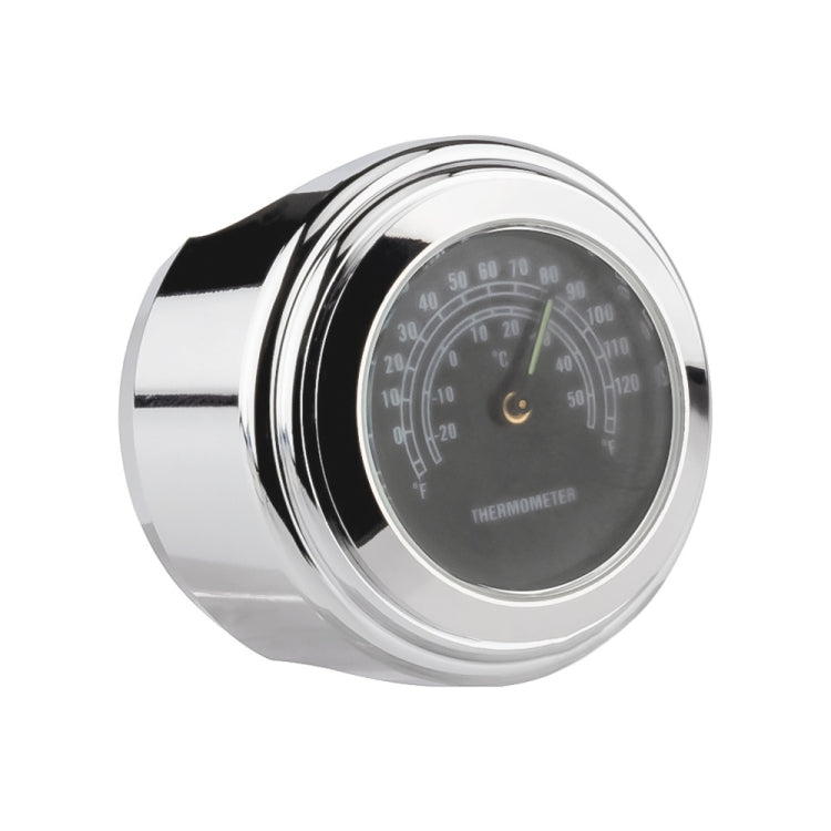 Termometro da manubrio per moto da 2 pezzi da 22-25 mm, Thermometer (Black), Thermometer (White)