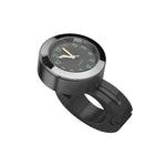 Orologio al quarzo con orologio da manubrio per moto da 2 pezzi, 22-25 mm, con serratura, Quartz Watch (Black), Quartz Watch (Silver)