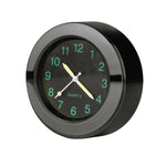 Orologio al quarzo con orologio da manubrio per moto da 2 pezzi, 22-25 mm, con serratura, Quartz Watch (Black), Quartz Watch (Silver)