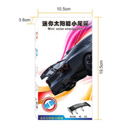Mini alettone posteriore per auto con fanale posteriore anti-collisione solare, Mini Rear Wing