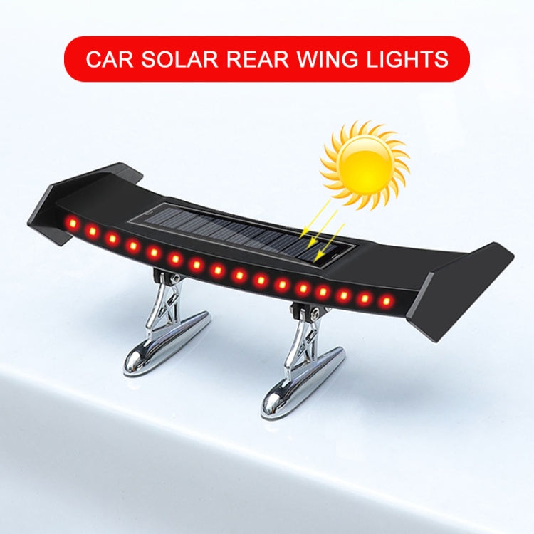 Mini alettone posteriore per auto con fanale posteriore anti-collisione solare, Mini Rear Wing