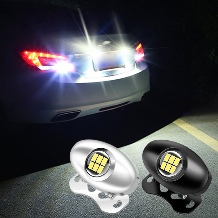 Luce di retromarcia super luminosa a LED regolabile per auto, Reversing Light (Black), Reversing Light (Silver)