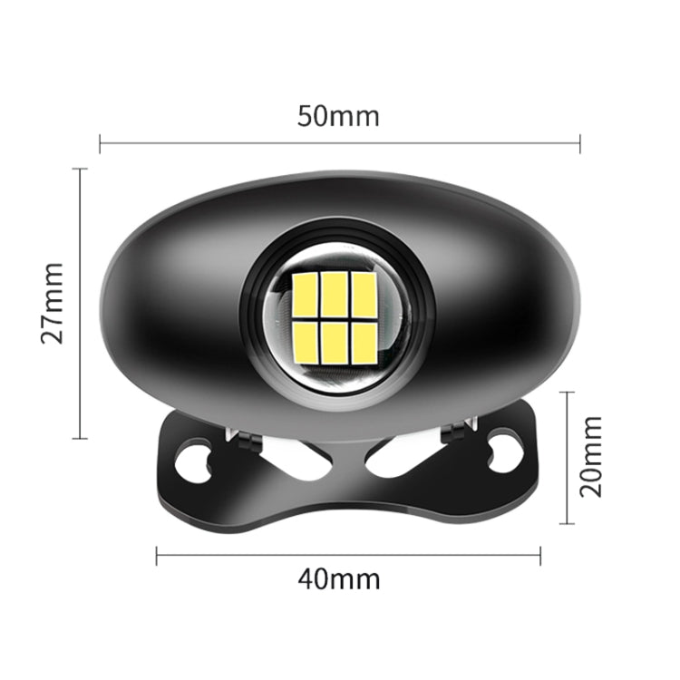 Luce di retromarcia super luminosa a LED regolabile per auto, Reversing Light (Black), Reversing Light (Silver)