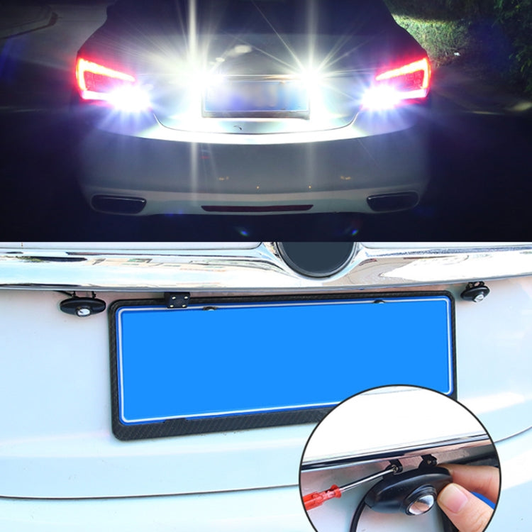 Luce di retromarcia super luminosa a LED regolabile per auto, Reversing Light (Black), Reversing Light (Silver)