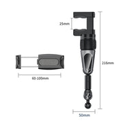 Porta cellulare girevole a 360 gradi con clip piccola per auto, Small Clip