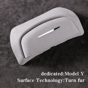 Scatola portaoggetti per occhiali da sole versione avvolgente in pelle scamosciata per auto per Tesla Model Y, Suede Wrap Version for Tesla Model Y