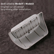 Scatola portaoggetti per occhiali da sole versione avvolgente in pelle scamosciata per auto per Tesla Model Y, Suede Wrap Version for Tesla Model Y
