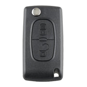 Per chiave auto telecomando intelligente PEUGEOT a 2 pulsanti con chip integrato PCF7961, batteria, supporto, stelo chiave scanalato e segnale FSK, frequenza: 433 MHz, For PEUGEOT FSK Signal
