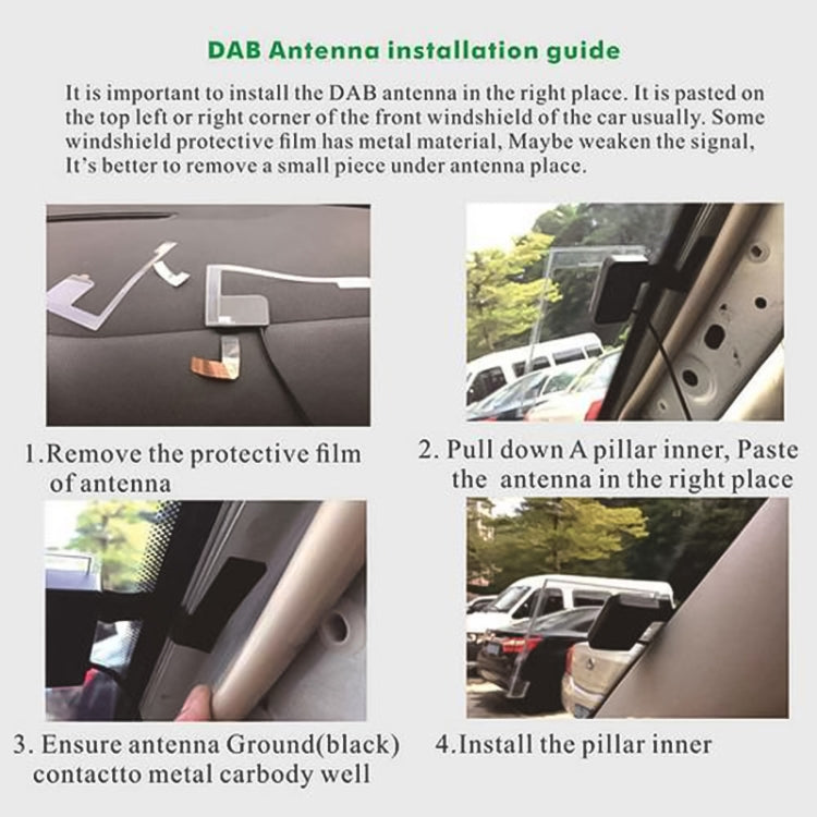 Ricevitore per trasmissione digitale DAB+ per auto con inoltro FM, DAB+ Receiver