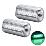 2 PCS MK-027 Luce subacquea per nave/yacht 10-30V 27LED impermeabile in acciaio inossidabile, Underwater Light(Red Light), Underwater Light(White Light), Underwater Light(Green Light), Underwater Light(Blue Light)