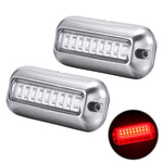 2 PCS MK-027 Luce subacquea per nave/yacht 10-30V 27LED impermeabile in acciaio inossidabile, Underwater Light(Red Light), Underwater Light(White Light), Underwater Light(Green Light), Underwater Light(Blue Light)