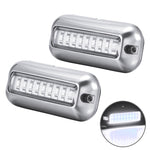 2 PCS MK-027 Luce subacquea per nave/yacht 10-30V 27LED impermeabile in acciaio inossidabile, Underwater Light(Red Light), Underwater Light(White Light), Underwater Light(Green Light), Underwater Light(Blue Light)