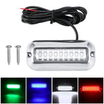 2 PCS MK-027 Luce subacquea per nave/yacht 10-30V 27LED impermeabile in acciaio inossidabile, Underwater Light(Red Light), Underwater Light(White Light), Underwater Light(Green Light), Underwater Light(Blue Light)