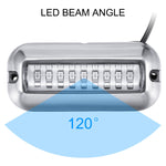 2 PCS MK-027 Luce subacquea per nave/yacht 10-30V 27LED impermeabile in acciaio inossidabile, Underwater Light(Red Light), Underwater Light(White Light), Underwater Light(Green Light), Underwater Light(Blue Light)