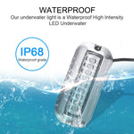 2 PCS MK-027 Luce subacquea per nave/yacht 10-30V 27LED impermeabile in acciaio inossidabile, Underwater Light(Red Light), Underwater Light(White Light), Underwater Light(Green Light), Underwater Light(Blue Light)