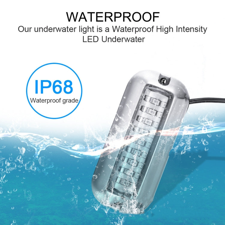2 PCS MK-027 Luce subacquea per nave/yacht 10-30V 27LED impermeabile in acciaio inossidabile, Underwater Light(Red Light), Underwater Light(White Light), Underwater Light(Green Light), Underwater Light(Blue Light)