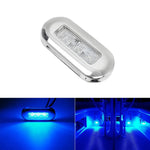 5 pezzi MK-056 Luce subacquea impermeabile in acciaio inossidabile da 3 pollici 12V per nave/yacht, 12V White Light, 12V Blue Light