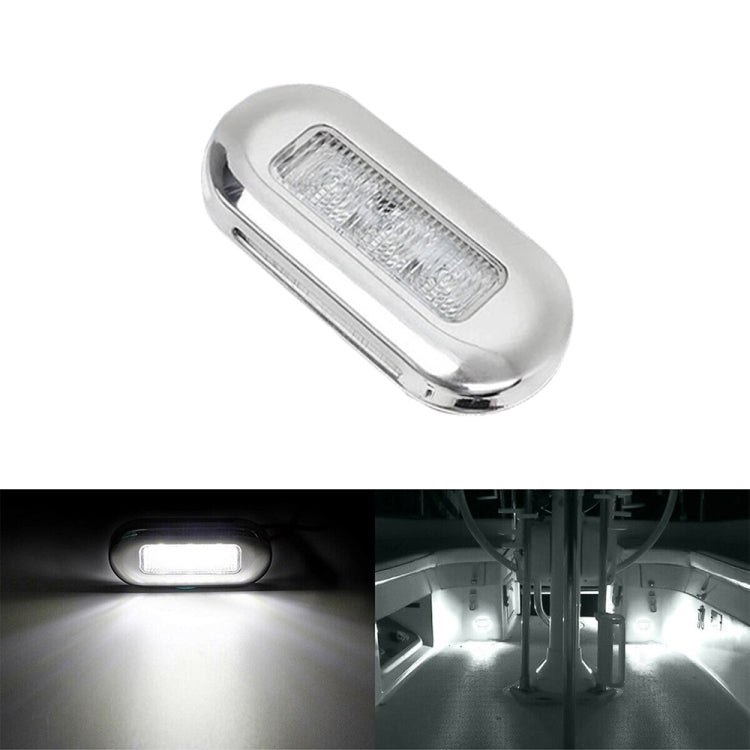 5 pezzi MK-056 Luce subacquea impermeabile in acciaio inossidabile da 3 pollici 12V per nave/yacht, 12V White Light, 12V Blue Light