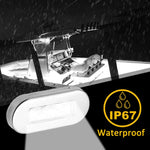 5 pezzi MK-056 Luce subacquea impermeabile in acciaio inossidabile da 3 pollici 12V per nave/yacht, 12V White Light, 12V Blue Light