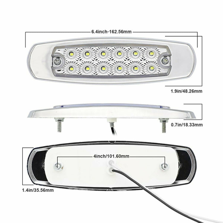 4 pezzi MK-338 DC12-24V camion 12 LED luce di spazio laterale