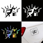 Puntatore femminile del serbatoio del carburante per l'adesivo per auto in vinile riflettente Hellaflush completo, Female (Black), Female (Colour), Female (White)