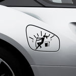 Puntatore femminile del serbatoio del carburante per l'adesivo per auto in vinile riflettente Hellaflush completo, Female (Black), Female (Colour), Female (White)