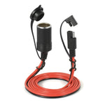 Presa femmina per cavo di prolunga per accendisigari per caricabatteria da auto 12V con cablaggio a sgancio rapido, Female Socket