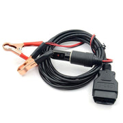 Cavo di alimentazione di emergenza ECU per auto OBD II Salva memoria con presa per accendisigari a clip a coccodrillo, OBD II