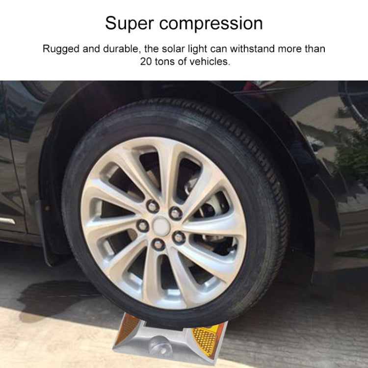 Luce di decelerazione stradale con luce di guida per auto quadrata solare, versione costantemente luminosa, Constantly Bright Version