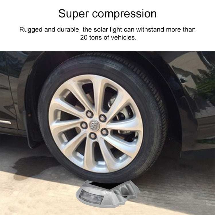 Luce solare per guida stradale a ferro di cavallo Luce di guida per auto Luce di decelerazione stradale, versione lampeggiante brillante, Flashing Bright Version