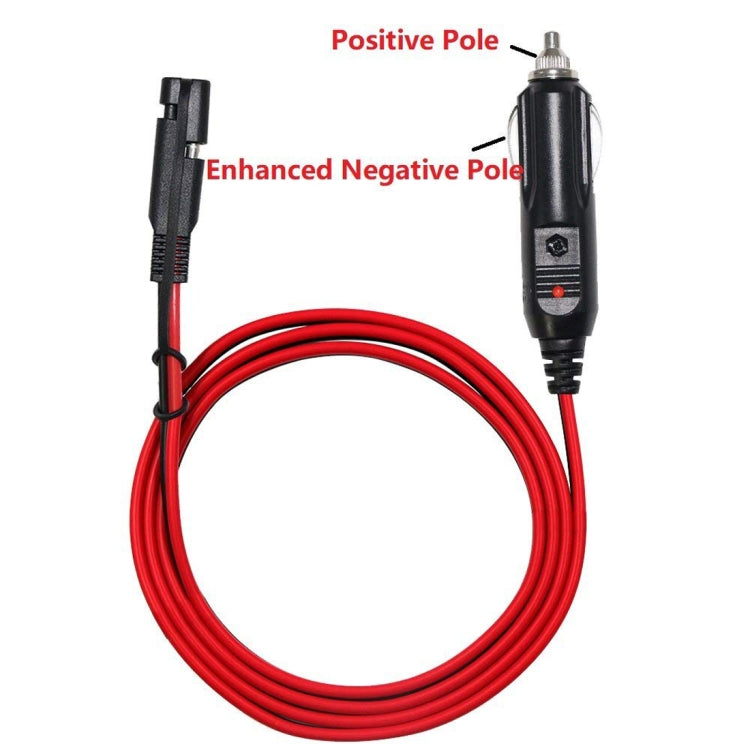 Cavo di alimentazione per auto SAE da 12 V, presa accendisigari, cavo di collegamento per ricarica batteria solare, lunghezza: 1,5 m, 1.5m