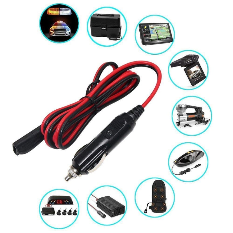 Cavo di alimentazione per auto SAE da 12 V, presa accendisigari, cavo di collegamento per ricarica batteria solare, lunghezza: 1,5 m, 1.5m