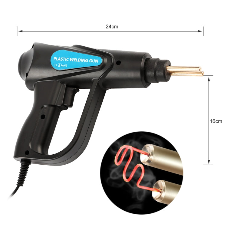 Pinza per kit di riparazione paraurti auto per saldatrice di plastica con cucitrice a caldo da 70 W, spina UK, UK Plug