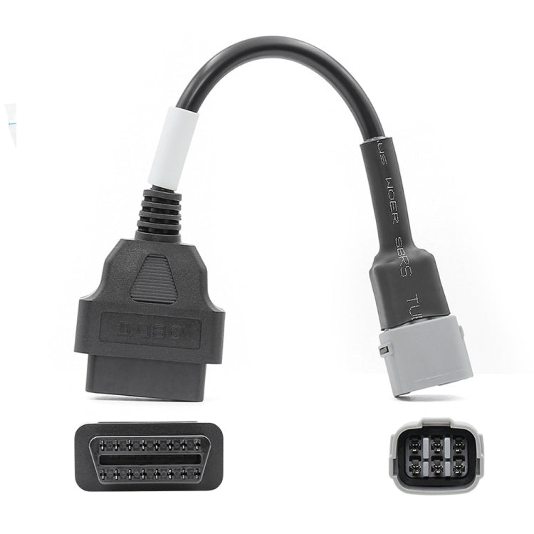 Cavo connettore OBD 16PIN femmina a 6PIN per moto per Suzuki, For Suzuki