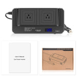 DC12V 200W AC110V Convertitore display digitale multifunzionale intelligente per auto, spina americana, US Plug