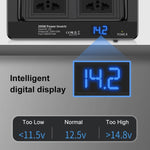 DC12V 200W AC220V Convertitore display digitale multifunzionale intelligente per auto, spina europea, EU Plug