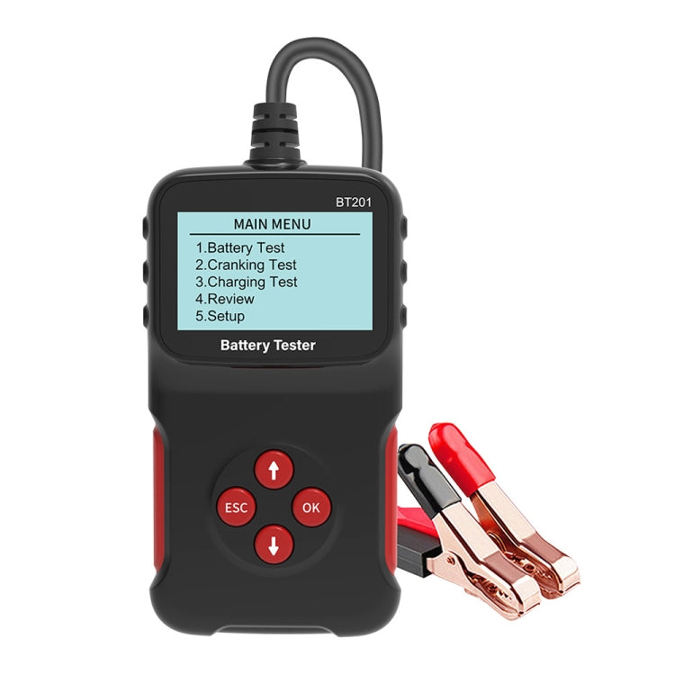 BT201 Rilevatore di guasti diagnostici per batterie multifunzionali universali per auto da 12 V, BT201
