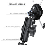 ZH-1558A1 Supporto per telefono in lega di alluminio a forma di X per manubrio moto, ZH-1558A1