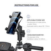 ZH-1558A1 Supporto per telefono in lega di alluminio a forma di X per manubrio moto, ZH-1558A1