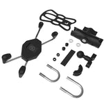 ZH-1558A1 Supporto per telefono in lega di alluminio a forma di X per manubrio moto, ZH-1558A1